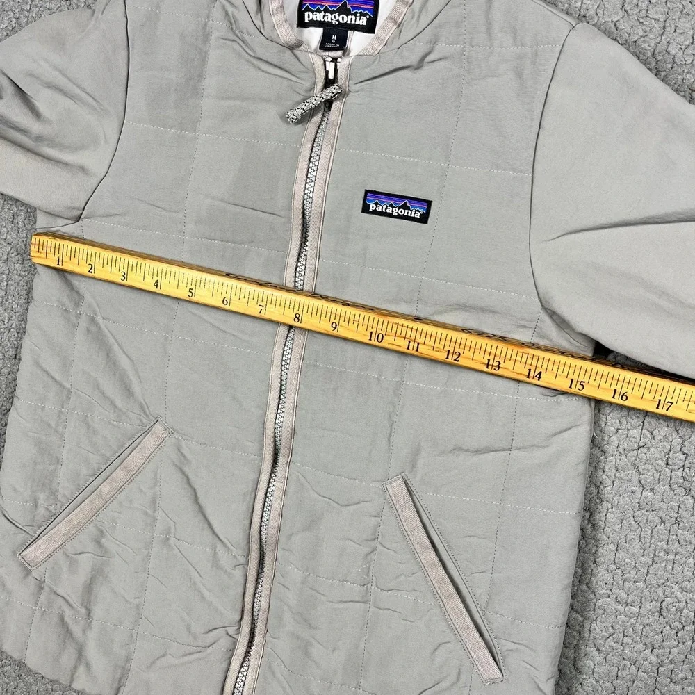Patagonia Kids Nano Puff Insulated Jacket‎ Gray Size Medium 10 Full Zip Quilted